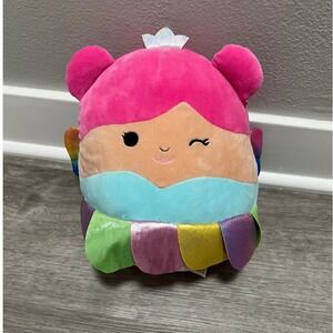 Squishmallow Esmina the Fairy, metallic‎ rainbow petals skirt, 8"
